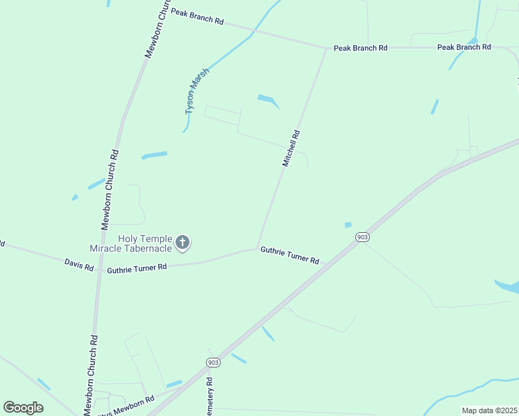 map of restaurants, bars, coffee shops, grocery stores, and more near Mitchell Road in Greene County