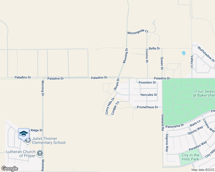 map of restaurants, bars, coffee shops, grocery stores, and more near 6315 Red Leaf Way in Bakersfield