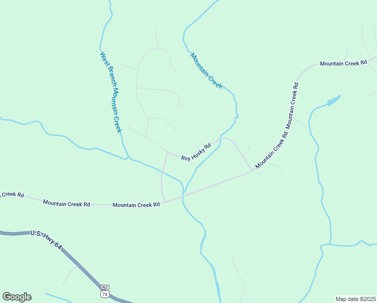 map of restaurants, bars, coffee shops, grocery stores, and more near 326 Roy Husky Road in Rutherfordton