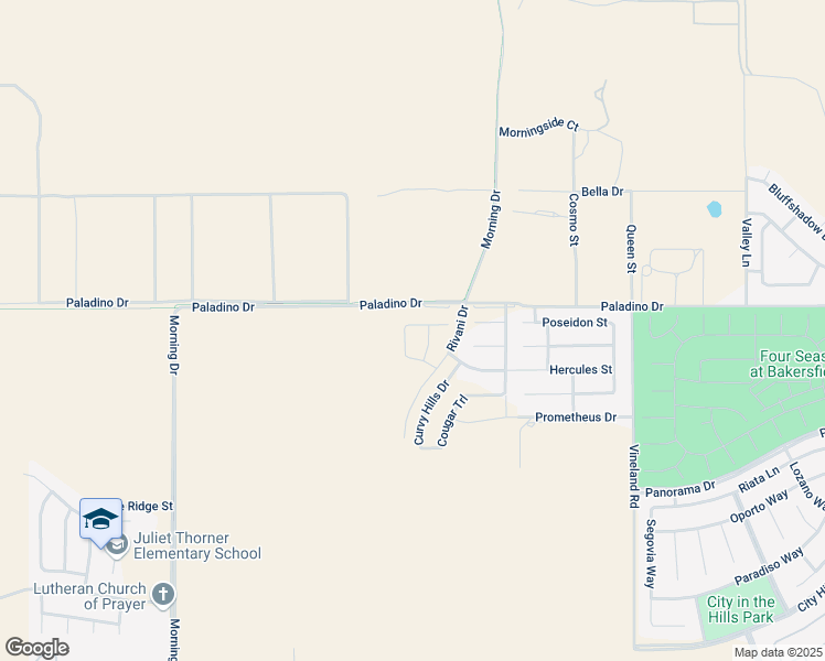 map of restaurants, bars, coffee shops, grocery stores, and more near 6315 Red Leaf Way in Bakersfield