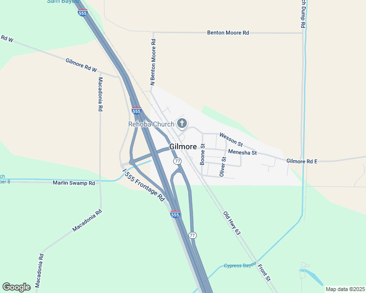 map of restaurants, bars, coffee shops, grocery stores, and more near in Gilmore