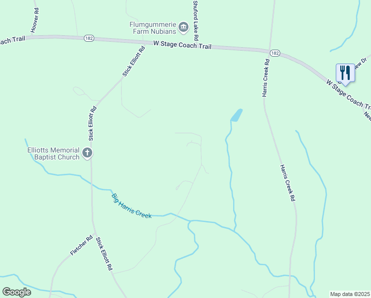 map of restaurants, bars, coffee shops, grocery stores, and more near 229 North Royster Road in Lawndale