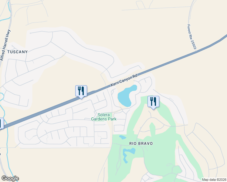 map of restaurants, bars, coffee shops, grocery stores, and more near 14500 Las Palmas Drive in Bakersfield