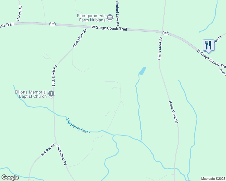 map of restaurants, bars, coffee shops, grocery stores, and more near 229 North Royster Road in Lawndale