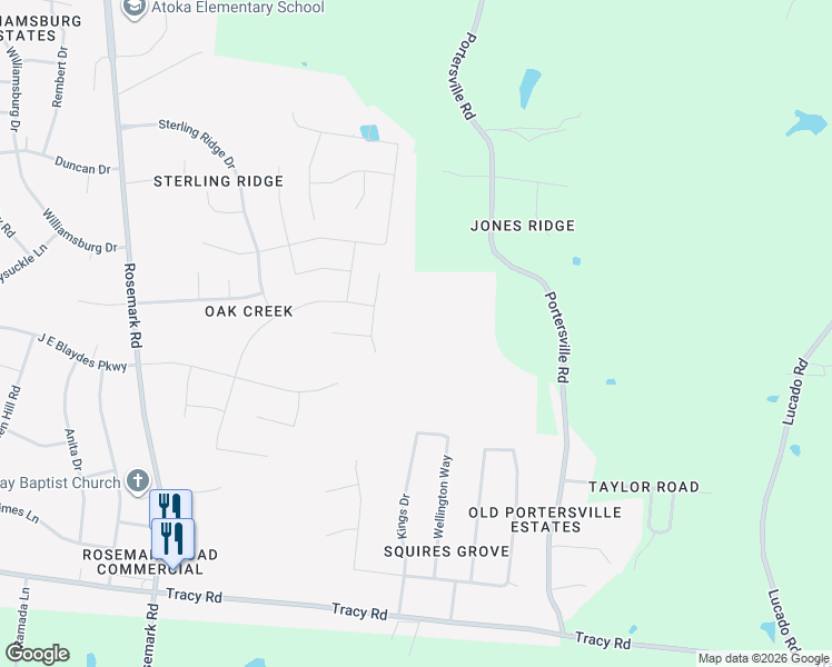 map of restaurants, bars, coffee shops, grocery stores, and more near in Atoka