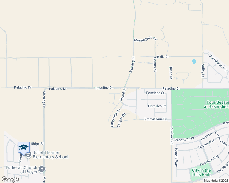 map of restaurants, bars, coffee shops, grocery stores, and more near 6315 Red Leaf Way in Bakersfield