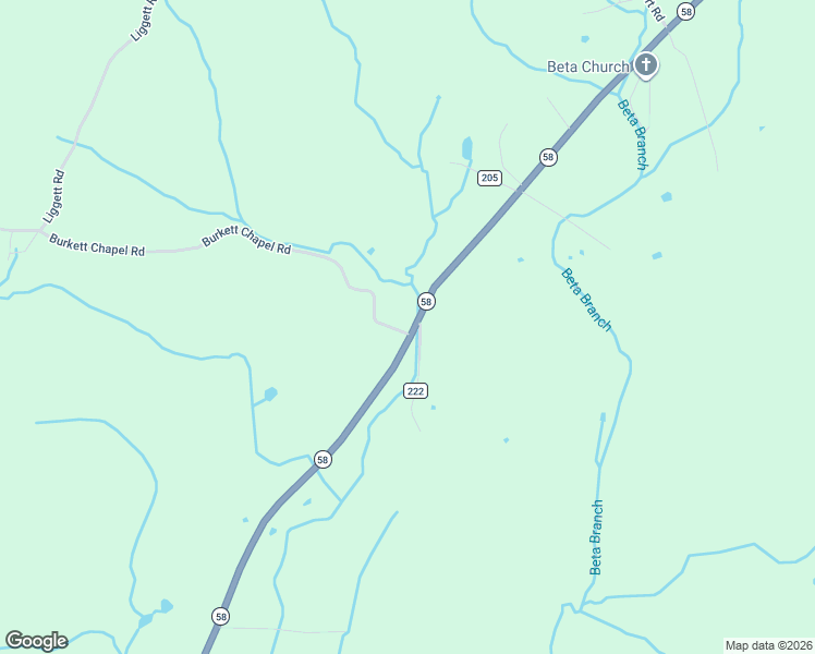 map of restaurants, bars, coffee shops, grocery stores, and more near County Road 222 in Decatur