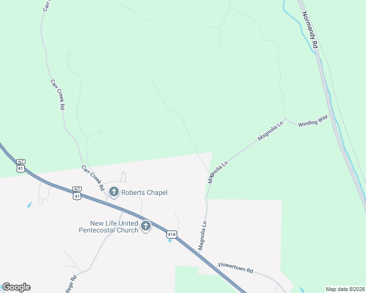 map of restaurants, bars, coffee shops, grocery stores, and more near 60 Sarvis Ridge Road in Normandy