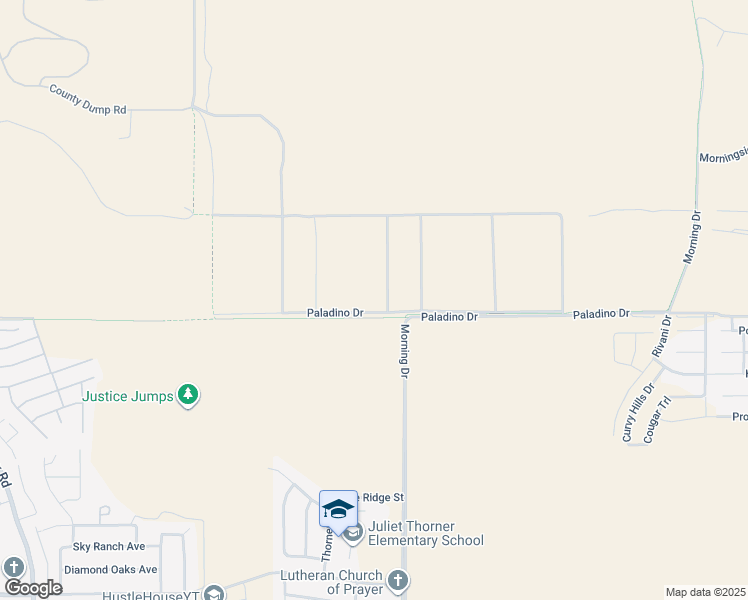 map of restaurants, bars, coffee shops, grocery stores, and more near Paladino Drive in Bakersfield