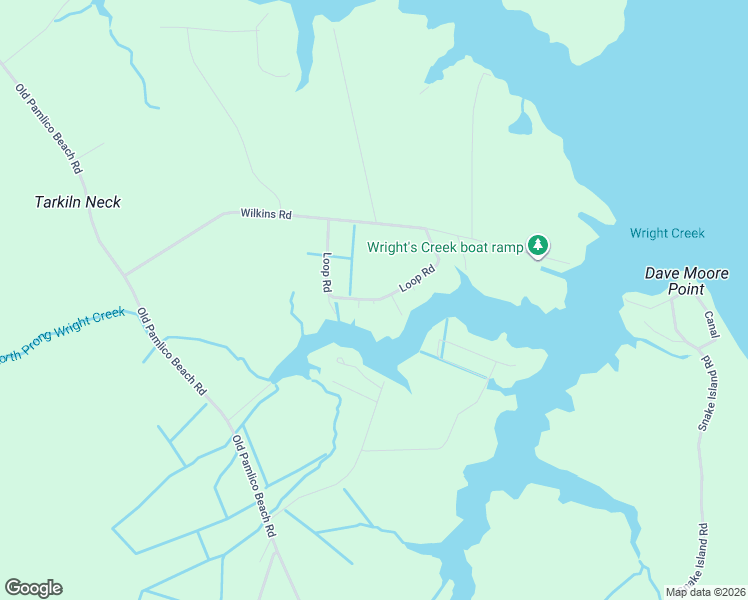 map of restaurants, bars, coffee shops, grocery stores, and more near 351 Loop Road in Belhaven