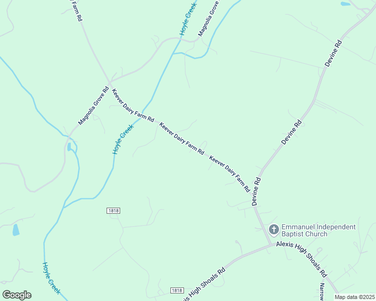 map of restaurants, bars, coffee shops, grocery stores, and more near 3438 Keever Dairy Farm Road in Iron Station