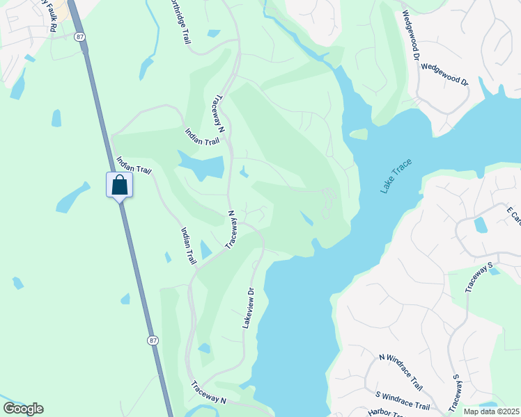 map of restaurants, bars, coffee shops, grocery stores, and more near 41 Greenside Lane in Sanford