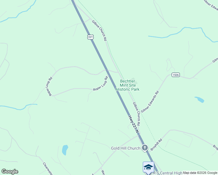 map of restaurants, bars, coffee shops, grocery stores, and more near 158 Roper Loop Road in Rutherfordton