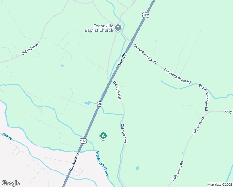 map of restaurants, bars, coffee shops, grocery stores, and more near 1500 Old York Highway in Dunlap