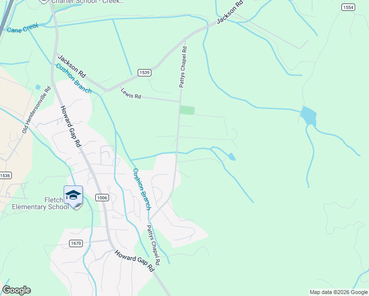 map of restaurants, bars, coffee shops, grocery stores, and more near 228 Pattys Chapel Road in Fletcher