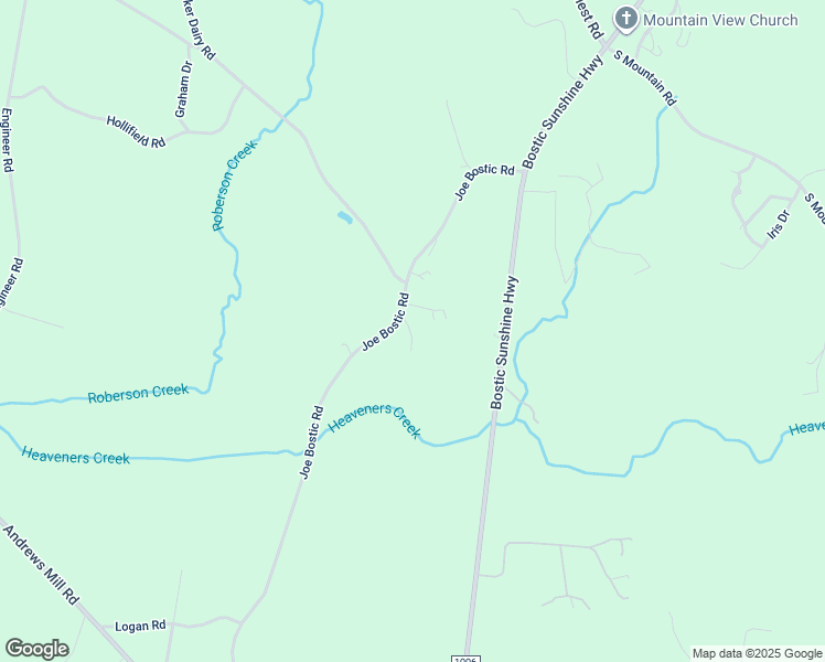 map of restaurants, bars, coffee shops, grocery stores, and more near 772 Joe Bostic Road in Bostic