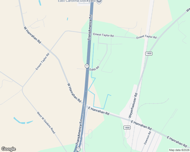 map of restaurants, bars, coffee shops, grocery stores, and more near 5725 Edith Road in Ayden