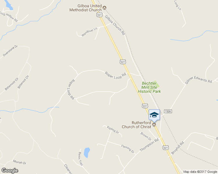 map of restaurants, bars, coffee shops, grocery stores, and more near 234 Roper Loop Road in Rutherfordton