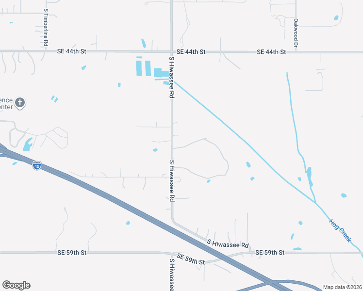 map of restaurants, bars, coffee shops, grocery stores, and more near 5200 South Hiwassee Road in Choctaw