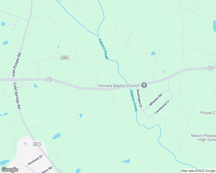 map of restaurants, bars, coffee shops, grocery stores, and more near 4675 North Carolina 73 in Concord