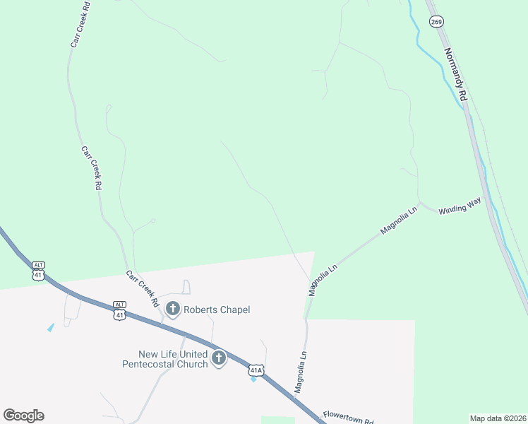 map of restaurants, bars, coffee shops, grocery stores, and more near 60 Sarvis Ridge Road in Normandy