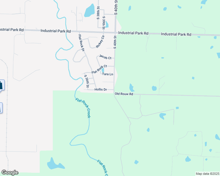 map of restaurants, bars, coffee shops, grocery stores, and more near 3915 Hollis Drive in Van Buren