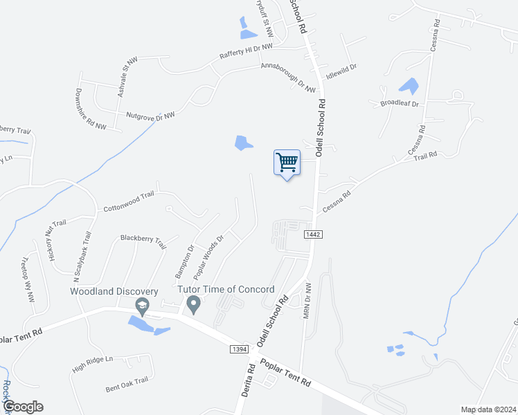 map of restaurants, bars, coffee shops, grocery stores, and more near 8146 Chatham Oaks Drive in Concord