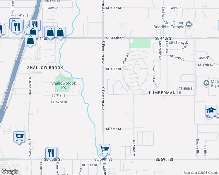 map of restaurants, bars, coffee shops, grocery stores, and more near 2100 Iowa Drive in Oklahoma City