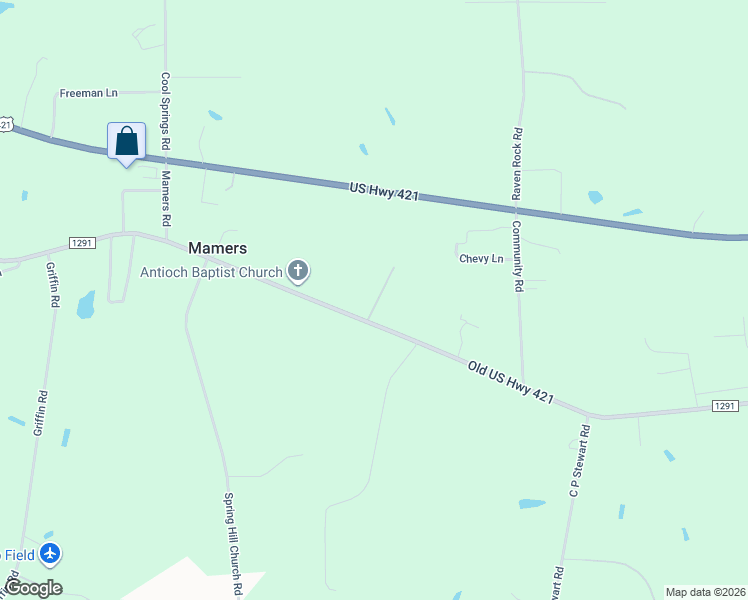 map of restaurants, bars, coffee shops, grocery stores, and more near 43 Arthur Lucius Lane in Lillington