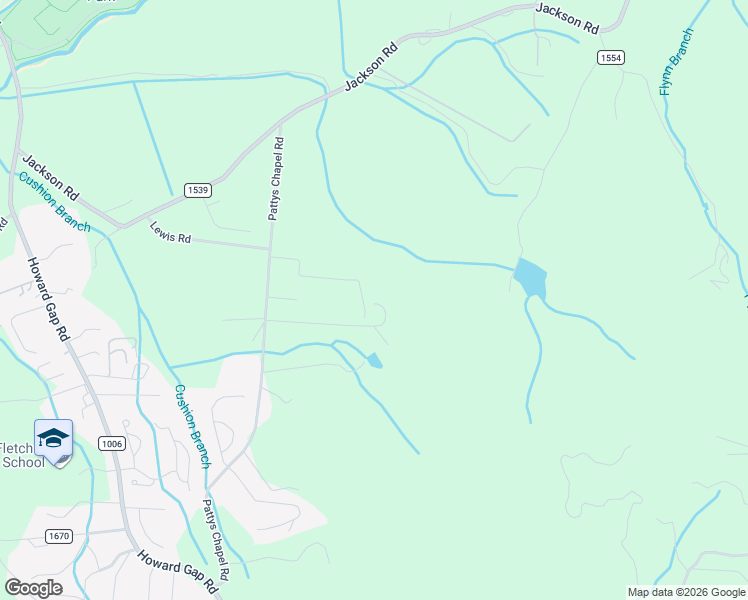 map of restaurants, bars, coffee shops, grocery stores, and more near 215 Benetta Lane in Fletcher