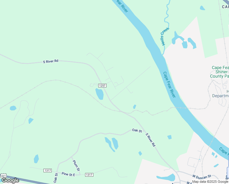 map of restaurants, bars, coffee shops, grocery stores, and more near 2321 Ridge Run in Lillington