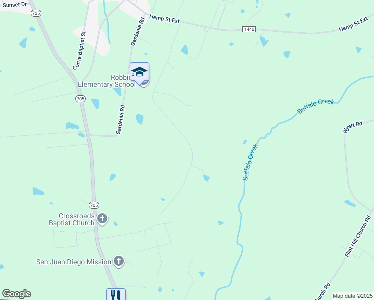 map of restaurants, bars, coffee shops, grocery stores, and more near 454 Rushwood Road in Robbins