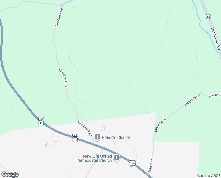 map of restaurants, bars, coffee shops, grocery stores, and more near 96 Sarvis Ridge Road in Normandy