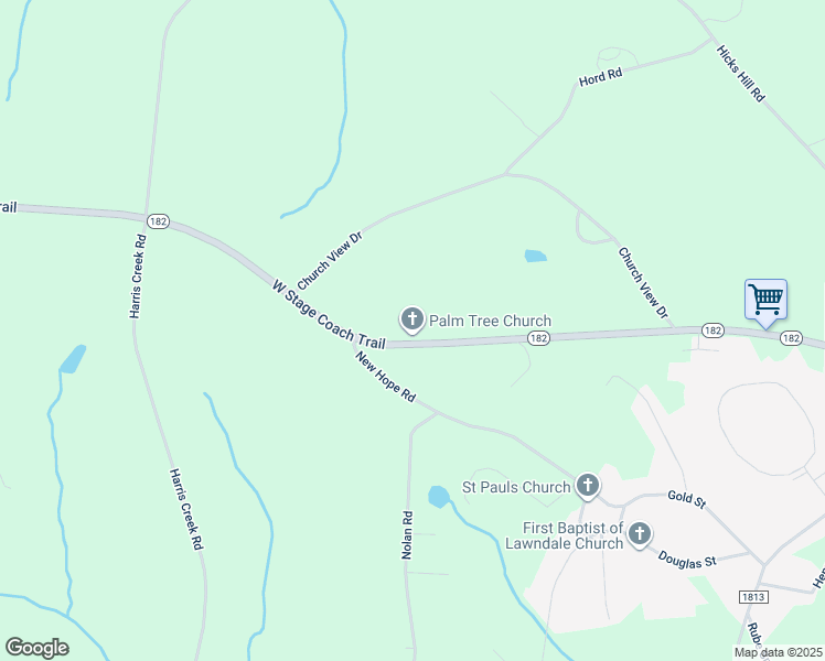 map of restaurants, bars, coffee shops, grocery stores, and more near 1160 West Stage Coach Trail in Lawndale