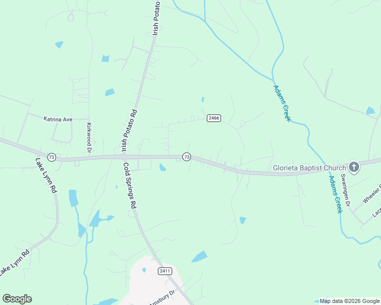 map of restaurants, bars, coffee shops, grocery stores, and more near 4251 North Carolina 73 in Concord