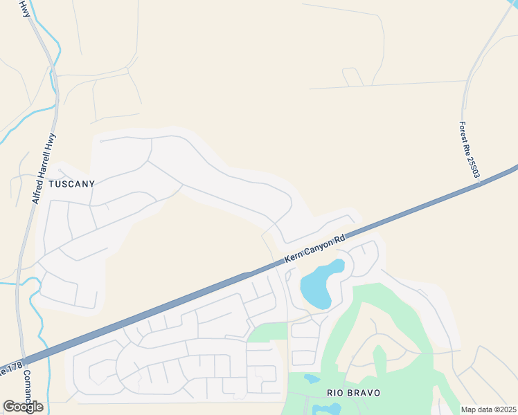 map of restaurants, bars, coffee shops, grocery stores, and more near 6715 Canaletto Avenue in Bakersfield