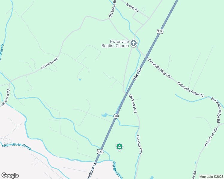 map of restaurants, bars, coffee shops, grocery stores, and more near 1639 Old York Highway in Dunlap