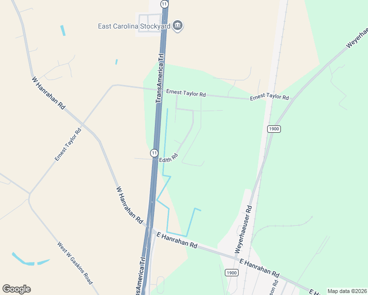 map of restaurants, bars, coffee shops, grocery stores, and more near 5679 Edith Road in Ayden