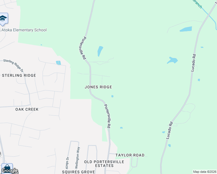 map of restaurants, bars, coffee shops, grocery stores, and more near 133 Kathryn Cove in Atoka