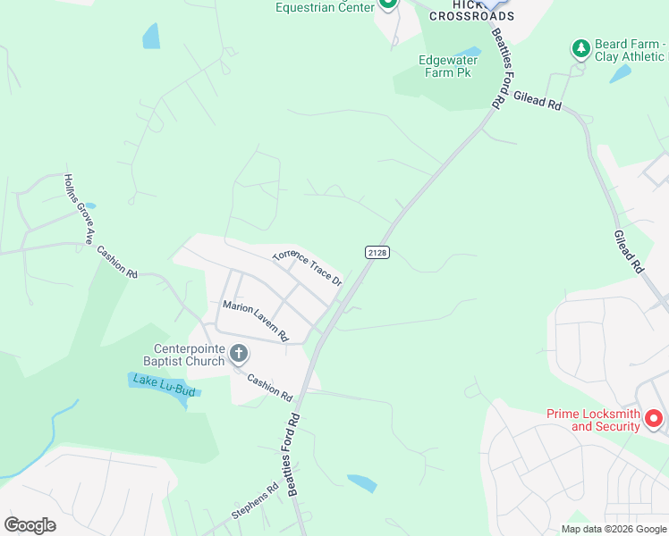 map of restaurants, bars, coffee shops, grocery stores, and more near 6523 Torrence Trace Drive in Huntersville