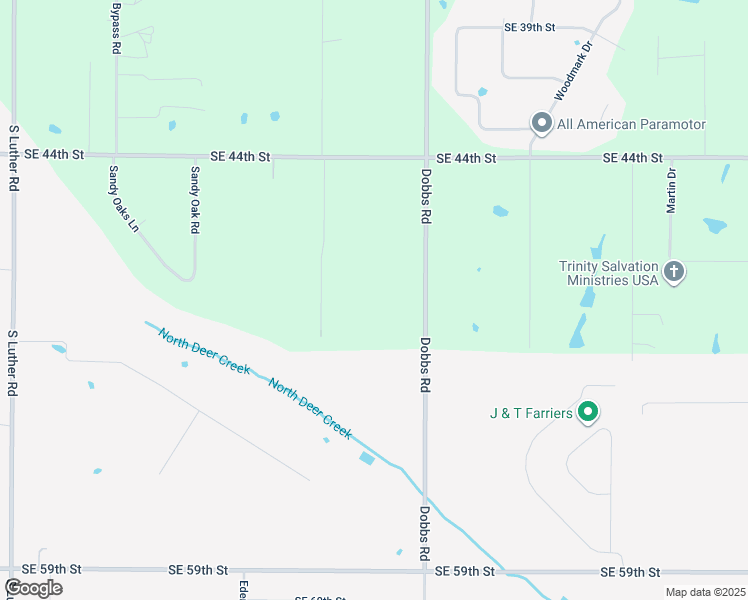map of restaurants, bars, coffee shops, grocery stores, and more near 4997 Dobbs Road in Oklahoma County