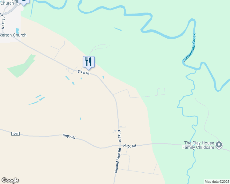 map of restaurants, bars, coffee shops, grocery stores, and more near 1139 Morris Bbq Road in Hookerton