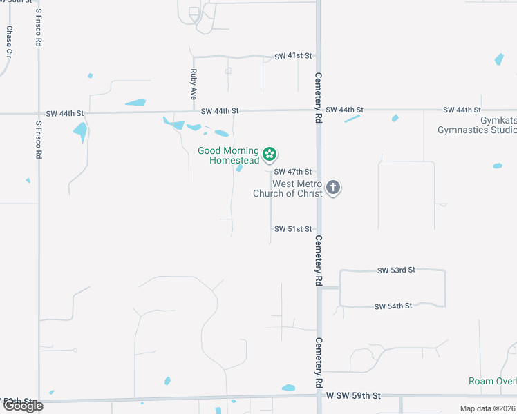 map of restaurants, bars, coffee shops, grocery stores, and more near 4901 Polo Lane in Mustang