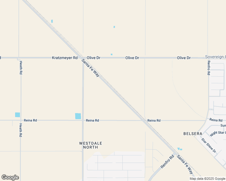 map of restaurants, bars, coffee shops, grocery stores, and more near S Central Valley Hwy in Bakersfield