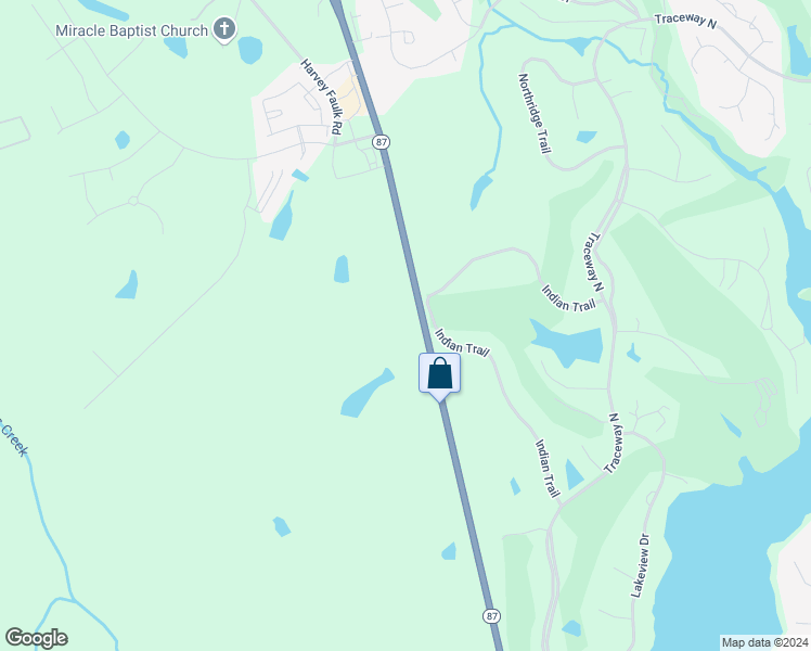 map of restaurants, bars, coffee shops, grocery stores, and more near 5054 North Carolina 87 in Sanford