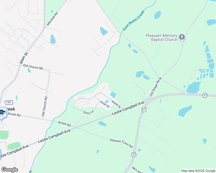 map of restaurants, bars, coffee shops, grocery stores, and more near 70 Linsey Court in Lillington