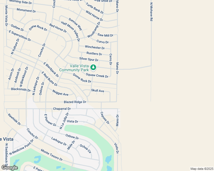 map of restaurants, bars, coffee shops, grocery stores, and more near 7527-7699 Dome Rock Drive in Kingman