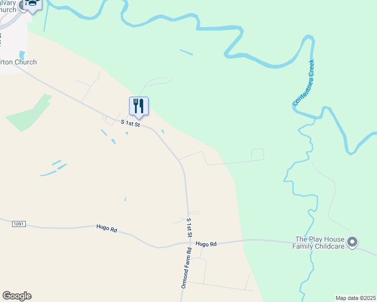 map of restaurants, bars, coffee shops, grocery stores, and more near 1139 Morris Bbq Road in Hookerton