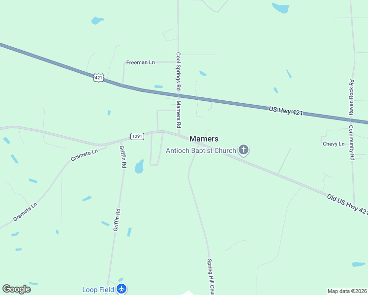 map of restaurants, bars, coffee shops, grocery stores, and more near 6933 Old US Highway 421 in Lillington