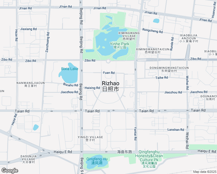 map of restaurants, bars, coffee shops, grocery stores, and more near in Rizhao